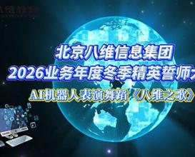 八維信息集團AI機器人表演舞蹈《八維之歌》 