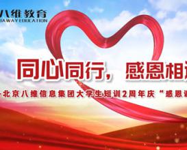 八維教育大學(xué)生短訓“感恩謝師會(huì )”